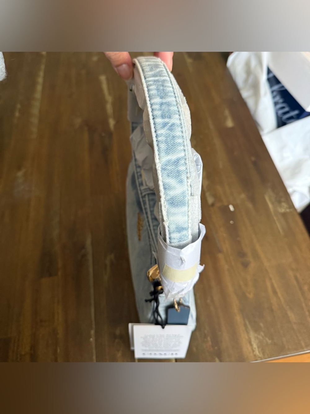 Coach Teri Shoulder Bag in Loved Denim NWT (no charms) - Picture 5 of 7